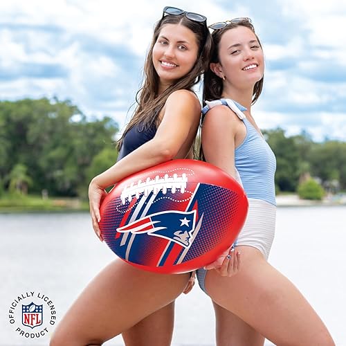 Miniatura 5 de BigMouth 18 Inflatable Pool Football Officially Licensed NFL Fan Gear Merchandise Beach Ball Games for Adults and Teens