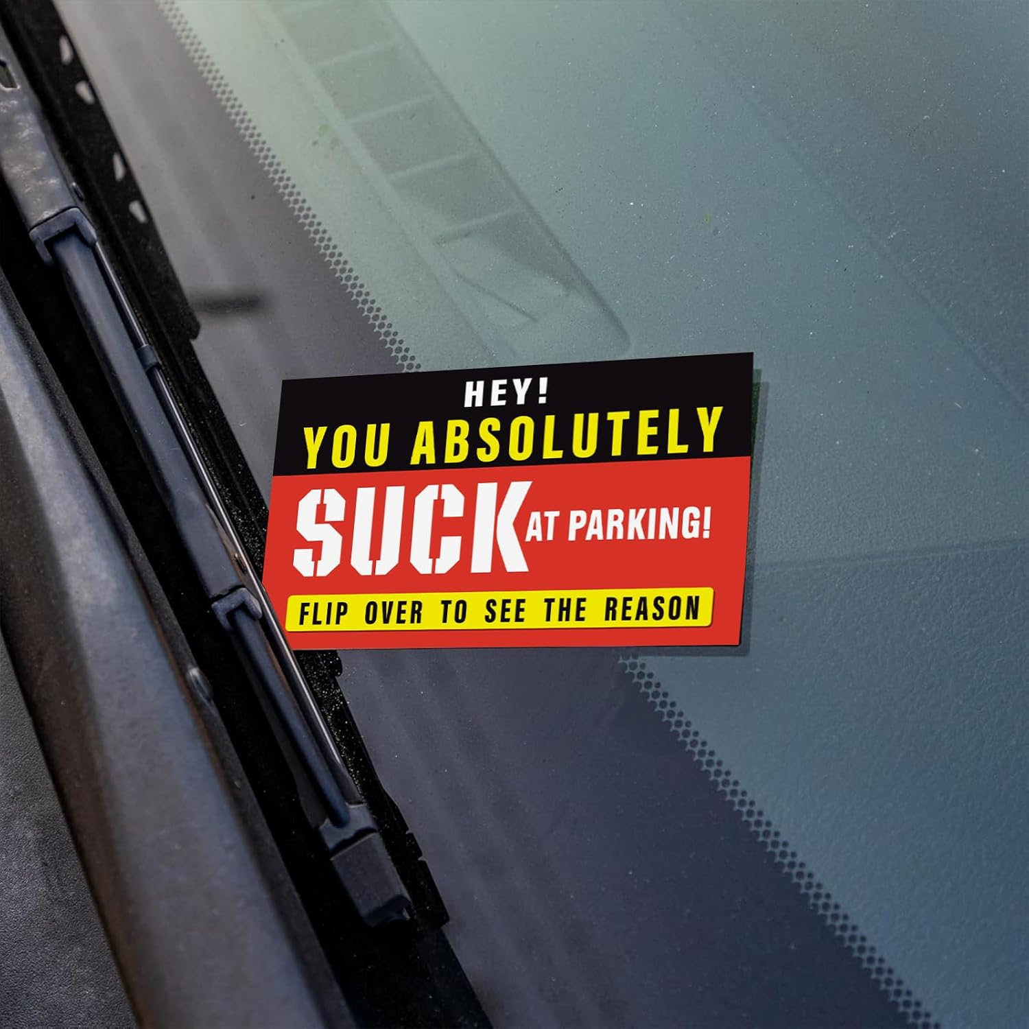 Bad Parking Cards - 100 Pcs You Suck at Parking Cards 3.5"x2" Funny Parking Violation Tickets for Bad Driver Learn to Park