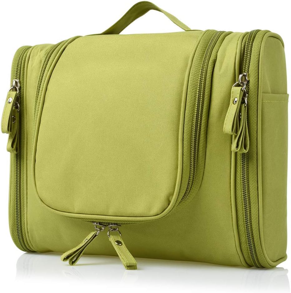 NiwlixTravel Makeup Pouch Cosmetic Organizer Bag Travel Pouch Shower Wash Bag for Women and Men (Green)