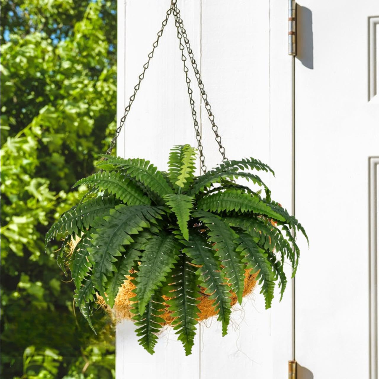 YELIKIT 3 PCS Artificial Ferns for Outdoor Large Fake Plants Greenery Artificial Boston Fern UV Resistant Faux Plant Shrubs for Indoor Home Potted Garden Porch Farmhouse Decor - Image 4
