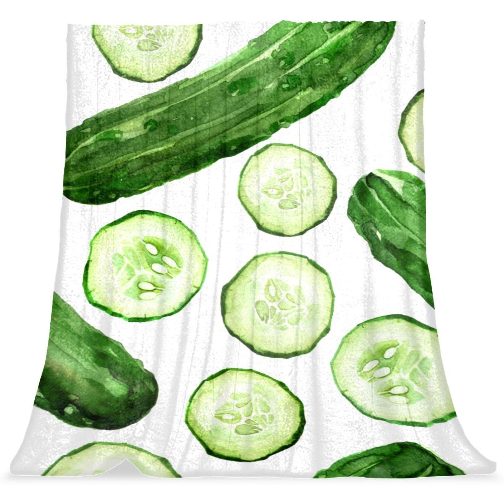 Couvre-lit enfant concombre vert couverture de lit douce et moelleuse