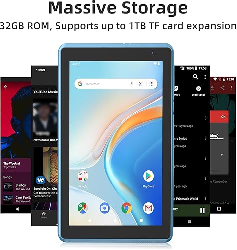 Miniatura 3 de IWEGGO Tablet de 8 pulgadas con funda, tablet Android 11, 2G RAM, 32 GB ROM, procesador Quad-Core 1.6 GHz, 4300 mAh, pantalla FHD de tablet, cámara