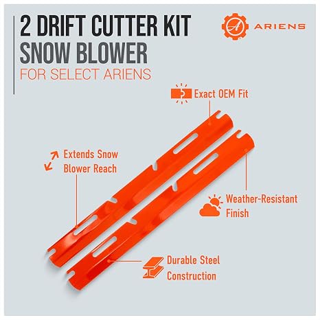 Ariens Set of 2 Drift Cutter Kit, Snowblower Blade Attachment for Snow Removal, Replacement for Select Deluxe, Platinum & Professional Models