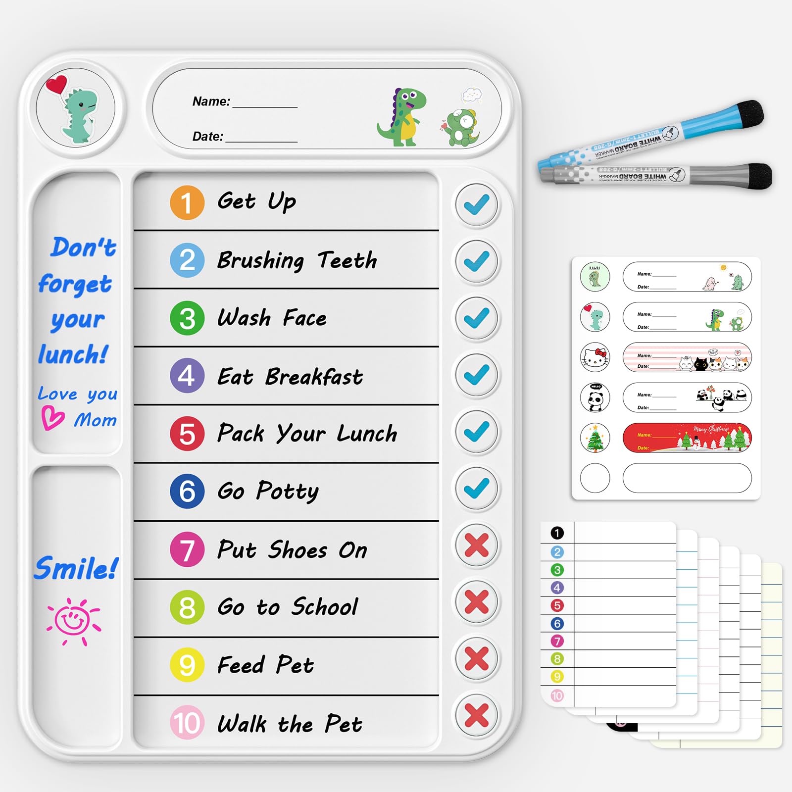 KeirineCC Fridge Calendar Magnetic Dry Erase Calendar Whiteboard Calendar For Refrigerator Planners, Monthly Planner For Refrigerator - View #5