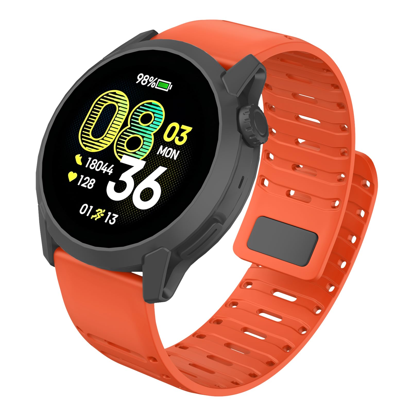 MYSNBKN 22 mm Magnetic Watch Starp for Amazfit Active Max/Coros Pace 4/Pace 3/Apex 46 mm/Apex 2 Pro/Apex Pro, Replacement Strap Soft Silicone for Forerunner 570 47 mm/Forerunner 265/255 — image 1