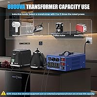 Vista 5 de 4000 W Transformador de conversión de voltaje de alta resistencia Paso arriba/Paso abajo AC 110 V/120 V/220 V/240 V conversión de potencia