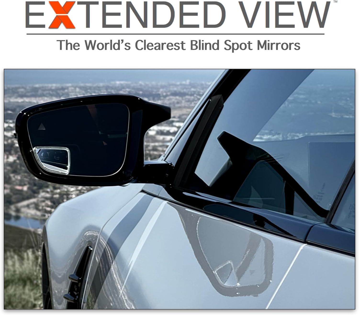 Blind Spot Mirrors- Compatible with BMW G22 430i, M440i Extended View (G22 430i, M440i Coupe (2021 - Present)), Glass - 2 Piece Set (Left & Right)