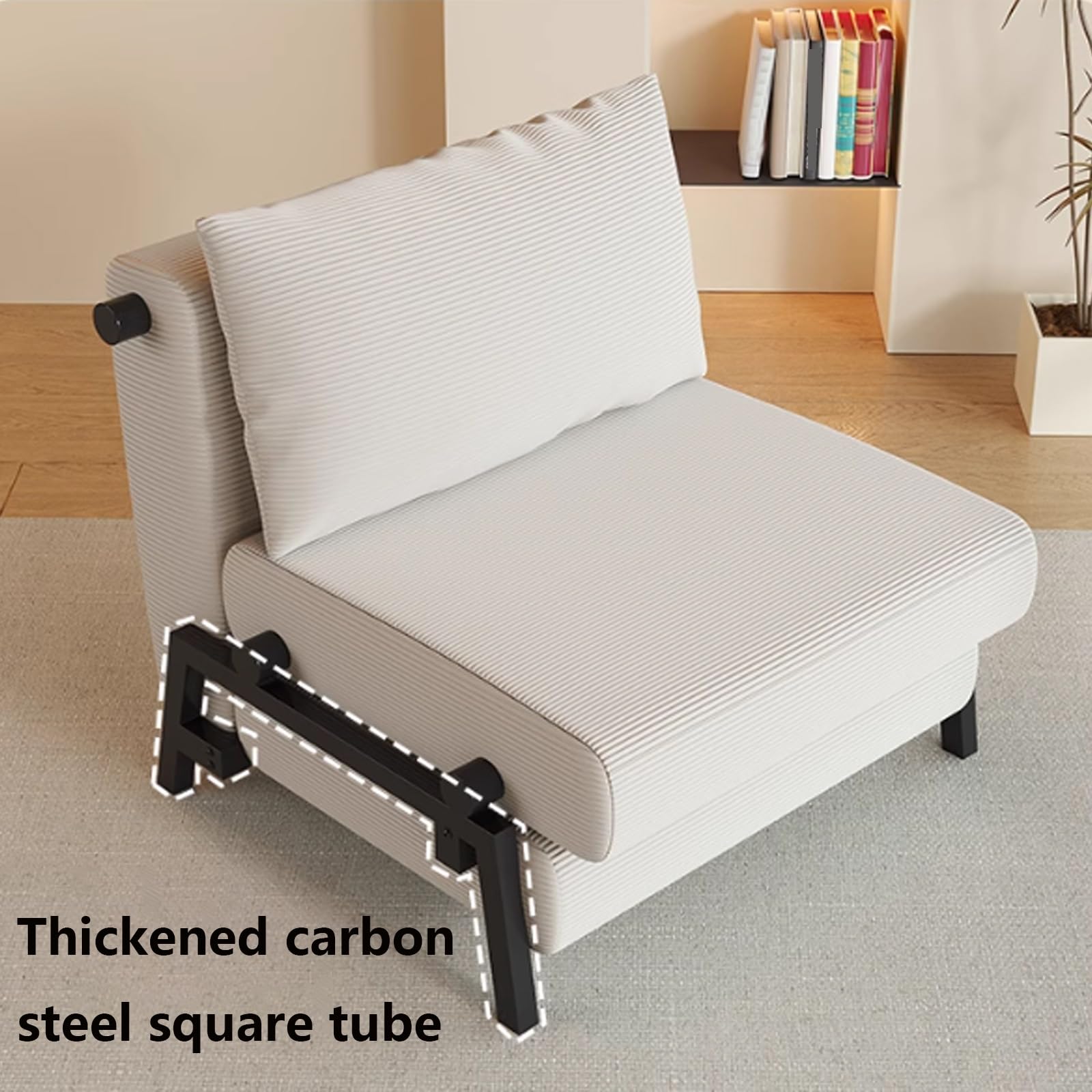 Divano Letto Trasformabile 2 In 1 Poltrona Letto Singolo Convertibile