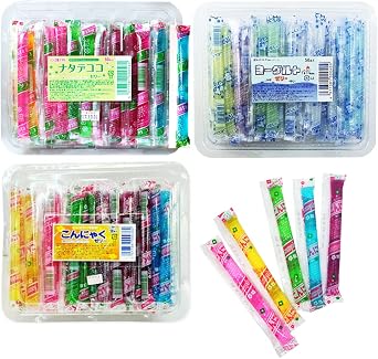 Bulk 300 Piece Assortment Saka Seika Nata Decoco Jelly, Yogurt Jelly, Konjac Jelly, Special Petit Seal Set 3 Types, 100 Each Nata Decoco, Yogurt, Konjac