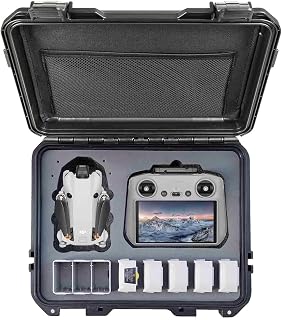 KELY PURE Waterproof Hard Case for DJI Mini 3 or Mini 4 Pro, IP67 Shockproof Dustproof Drone Carrying Case with Custom Foa... Price In India