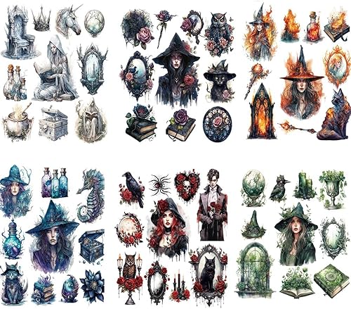 Vista 75 de Alideco 120 calcomanías para álbumes de recortes, manual de personajes, álbumes de recortes, diario de basura, manualidades, decoración de adornos