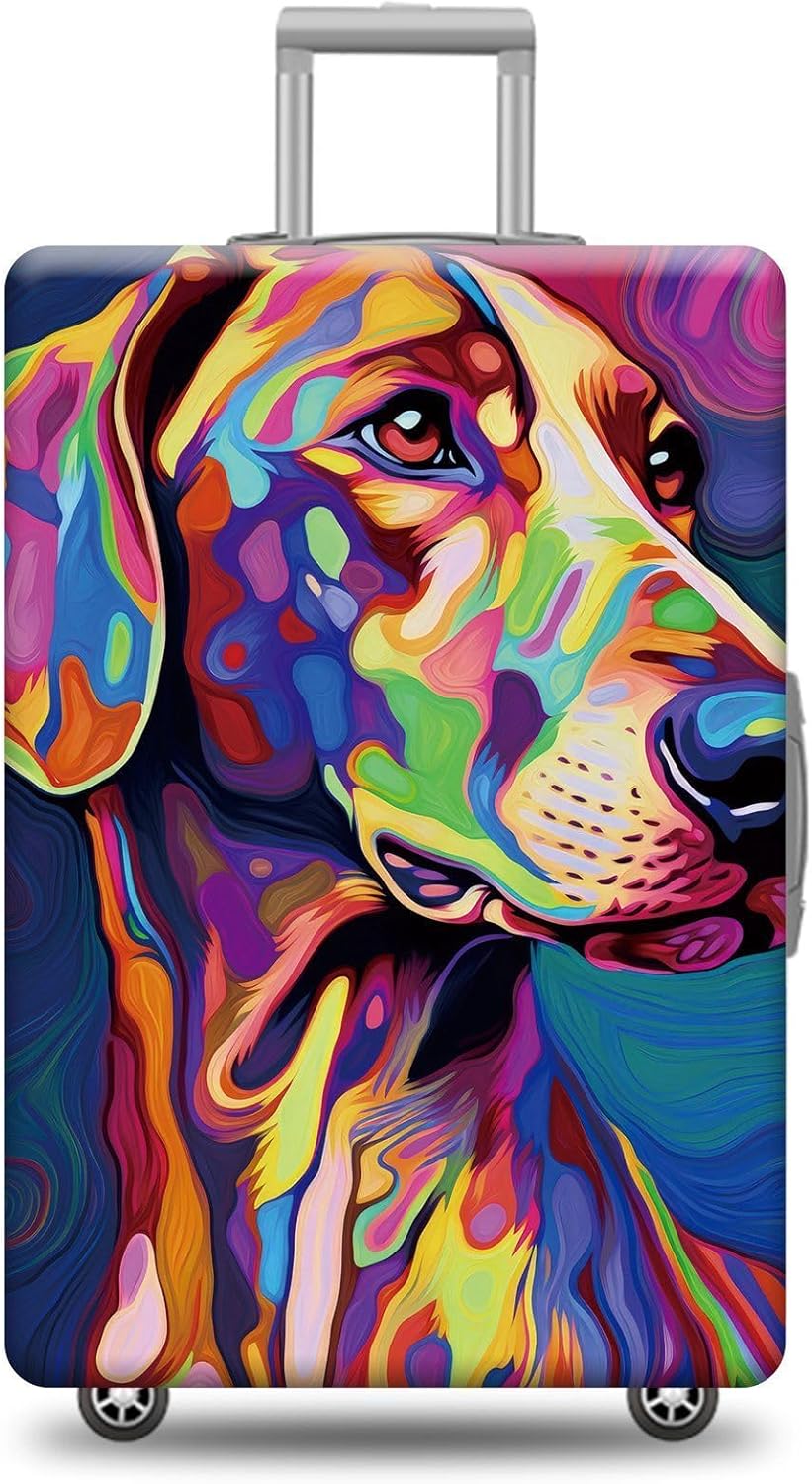 Personalized Dog Luggage Cover Azawakh Dog Suitcase Cover Funny Animal Travel Luggage Covers Washable Elastic Suitcase Baggage Protector For Pet Lovers Style 2