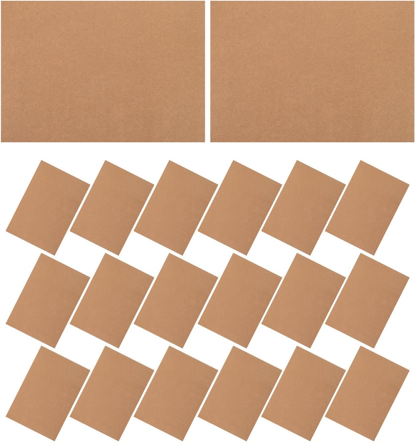 VINTORKY 100pcs Cardboard Chipboard Sheets - A4 Flat Cardboard Inserts for Shipping Mailing Packing DIY Craft - 200G Scrapbook Material Shipping Pads Insert