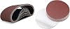 10 Pcs 6 x 48 Inch Assorted Aluminum Oxide Sanding Belts and 30 Pcs 9 Inch Assorted PSA Aluminum Oxide Sanding Discs