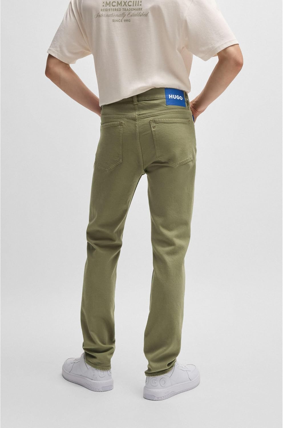 Ash Slim Fit Jeans, Pewter Green, 3232