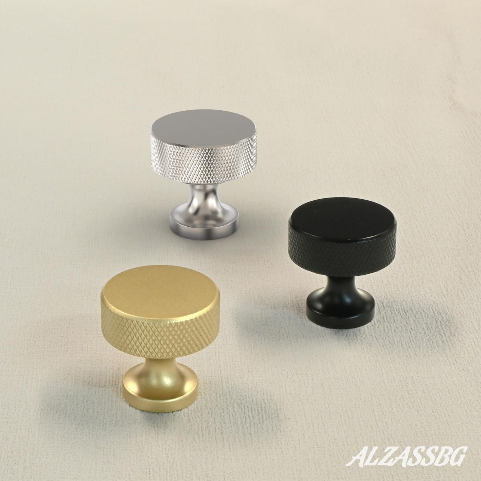 Alzassbg 10 Pack Matt Black Cabinet Pulls, 3-3/4 India