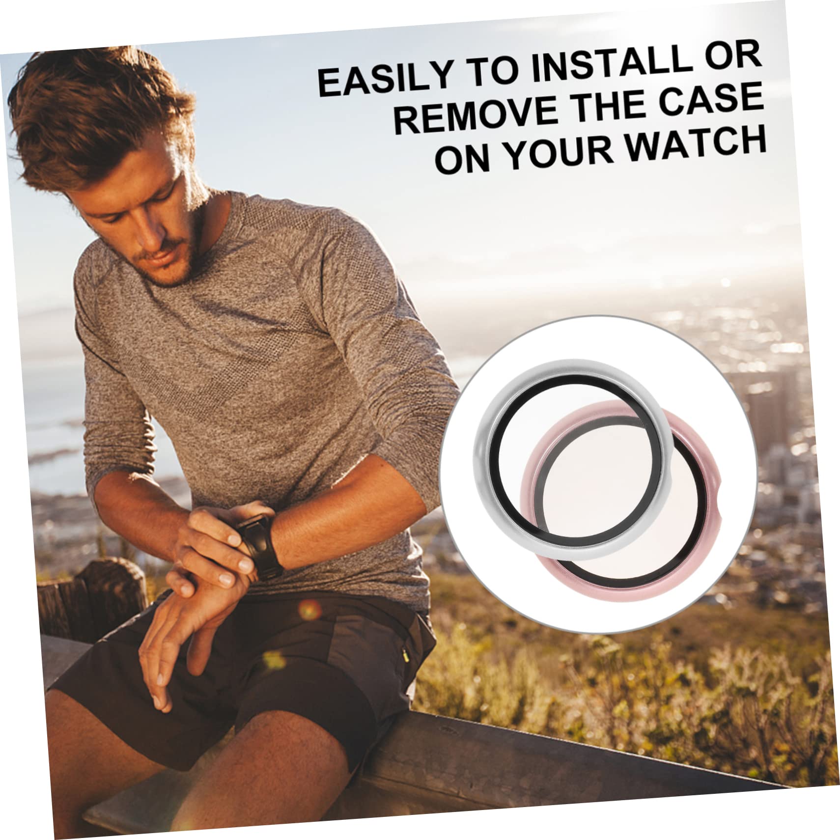 Housoutil 5 Set di Cover per Schermo di Ricambio per Watch Custodia Protettiva Riutilizzabile Cover per Smartwatch Staccabile 2 Pezzi*5