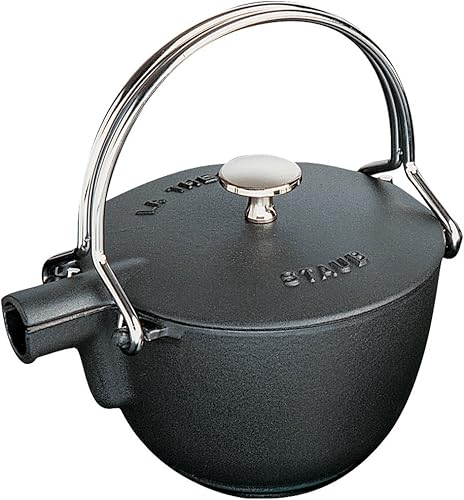 Staub Tetera redonda La Theiere Negro Staub Tetera redonda La Theiere Negro