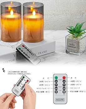 Amazon.co.jp : 【2点セット】AnnTec LEDキャンドルライト