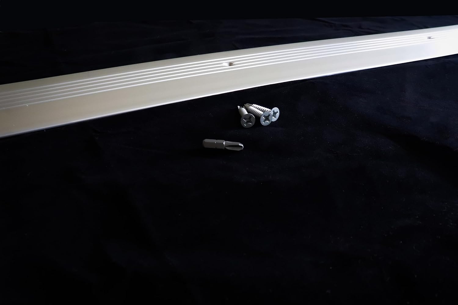 Walk-in Cooler Aluminum Door Threshold, 1/4" X 4" X 3' with Hardware KIT