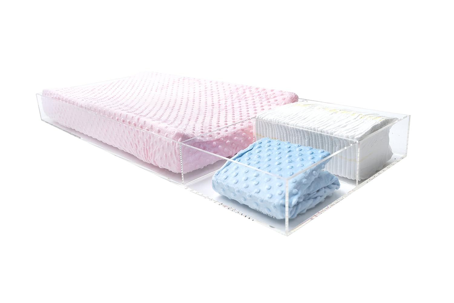 6 mm Thick Premier Edition Acrylic Baby Removable Diaper Changing Tray Plus+