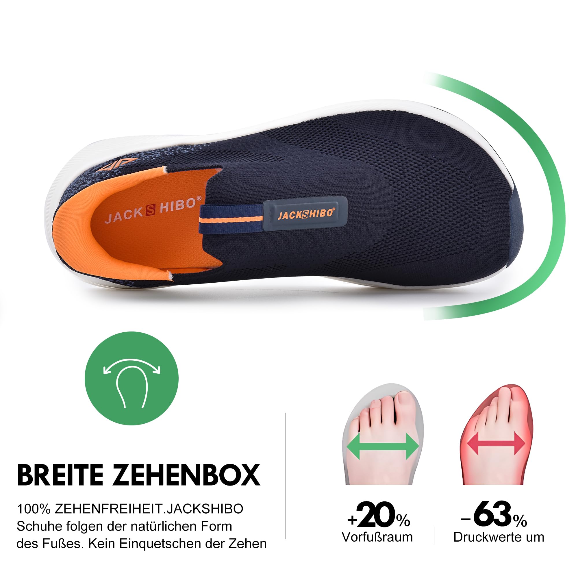 JACKSHIBO Chaussures Pieds Nus Hommes Femmes Chaussures Pieds Nus été