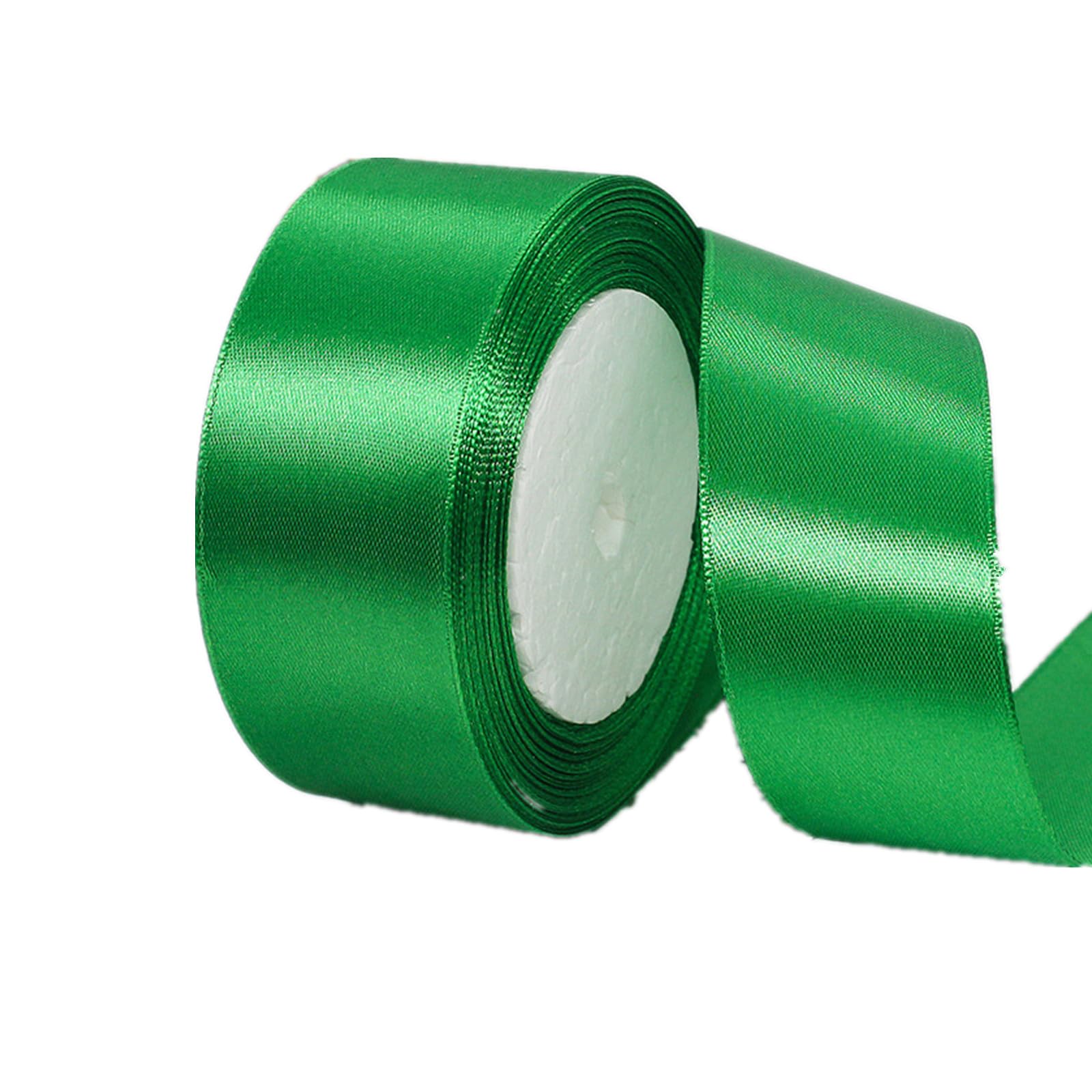 40mm Green Ribbon for Gift Wrapping 22M, Double Sided Satin Ribbon Christmas Ribbion Gift Wrapping
