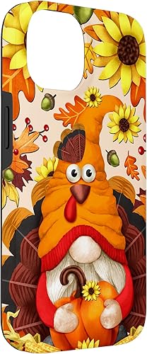 Miniatura 6 de iPhone 11 Pro Gnomo calabaza pavo para el día de Acción de Gracias lindo otoño caso otoño