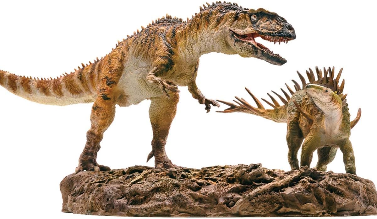 1:35 Scale Yangchuanosaurus Fight Chungkingosaurus Dinosaur Figure Animal Model Collector Decor Gift