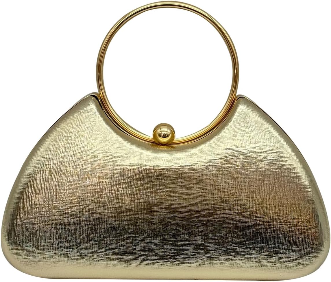 CORIOS Evening Bag for Women Glossy PU leather Clutch Sparkly Handbag Bridal Wedding Purse Elegant Shoulder Crossbody Bag