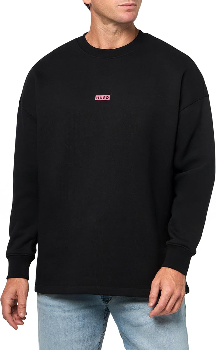 Camisa de manga larga con logotipo estampado en la espalda para hombre