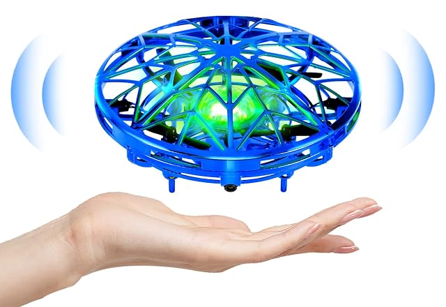 UFO Mini Drone, Drone para Niños Sensor de Mano Quadcopter Infrarrojo Inducción de Juguete Volador Regalos…