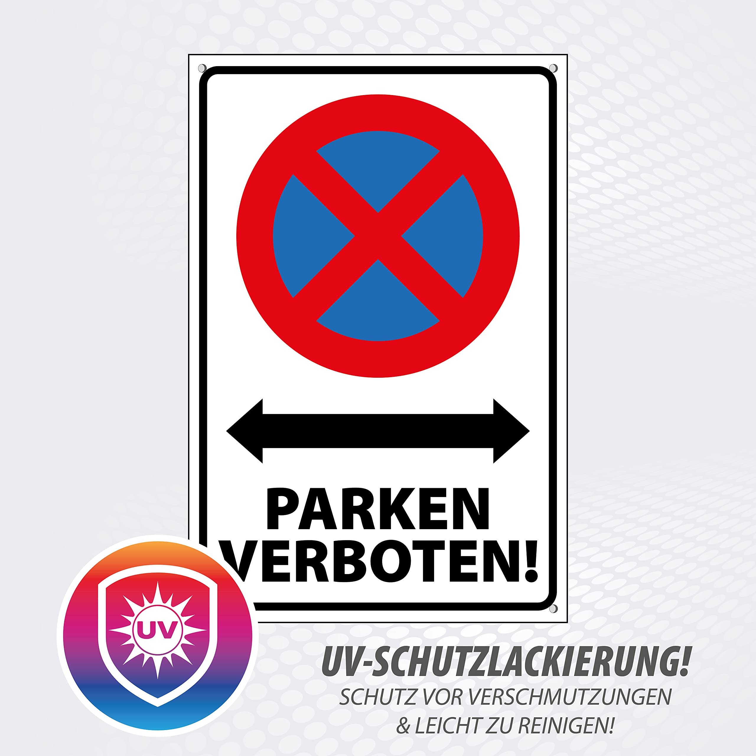 Behindertenparkplatz-Schild Alu-Dibond 200x300 Mm – Blau/weiß, UV-lackiert, Mit Lochbohrung, Für Innen & Außen