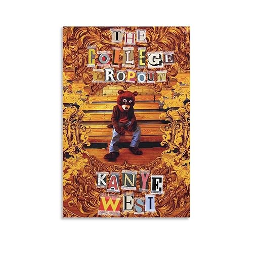 ZANLIART KANYE WEST THE COLLEGE DROPOUT Album Cover Canvas Print