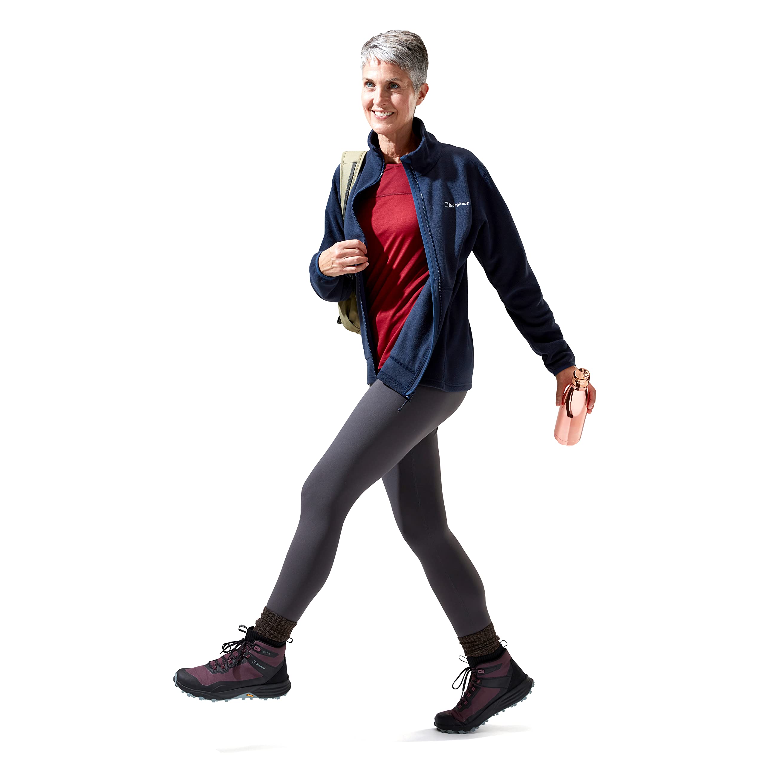 Berghaus Damen Prism 2.0 Micro Polartec Fleece mit halbem Reißverschluss | Zusätzliche Wärme | Schmeichelnder Stil | Strapazierfähig Midlayer