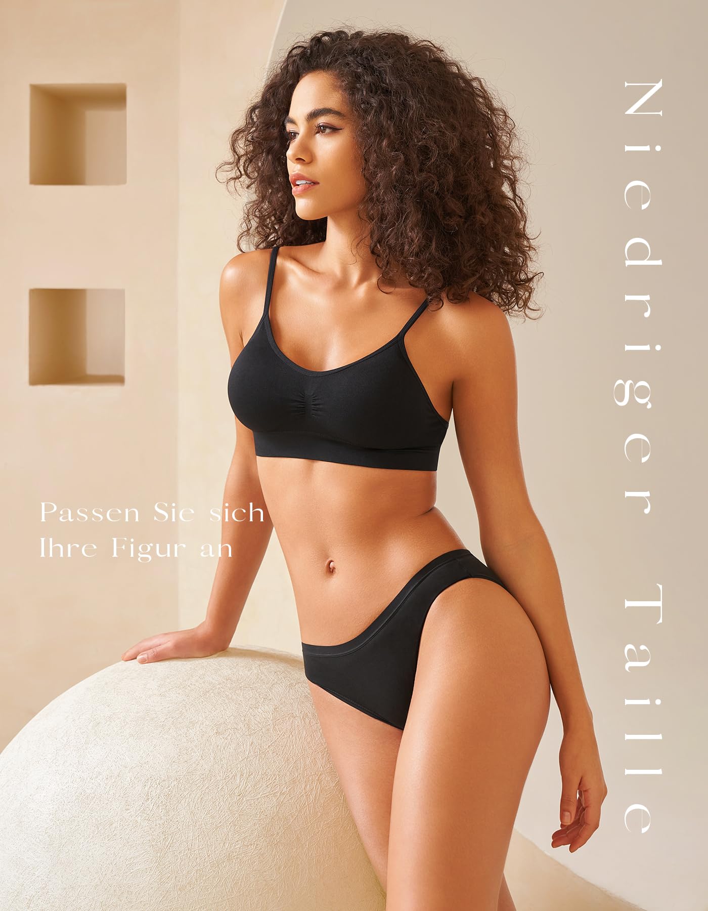 SIMIYA Unterhosen Damen Baumwolle Unterwäsche Frauen 7er 10er Pack Atmungsaktive Slip Hipster Mehrpack Panties Schlüpfer Underwear Women(10 Pack Schwarz,XXL)