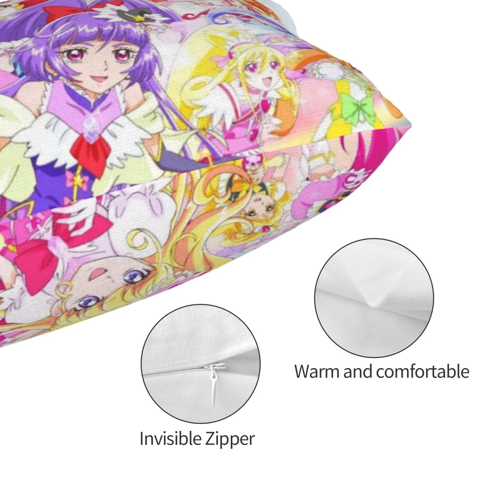 Amazon｜枕カバー プリキュア (17) まくらカバー 抱き枕カバー 洗える