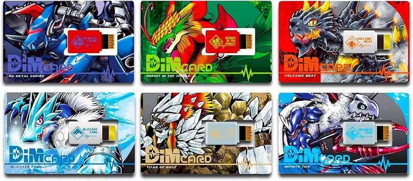 Digimon Dim Card Pack - Vital Hero Set: Hermit in the Jungle, Nu Metal Empire, Volcanic Beat, Blizzard Fang, Infinite Tide, Titan of Dust Plus More
