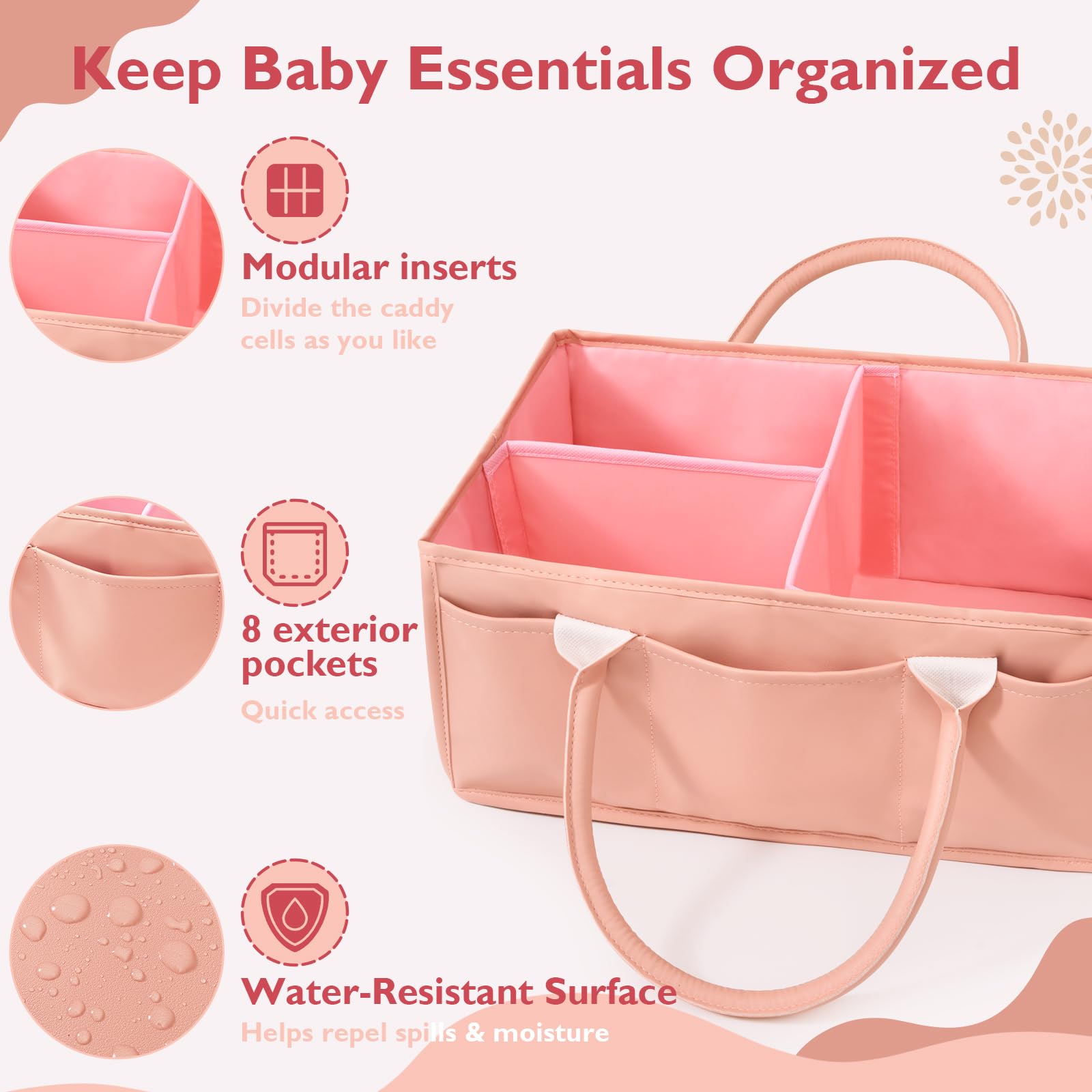 WERNNSAI Organizer per pannolini per bambini, regalo portatile per baby shower