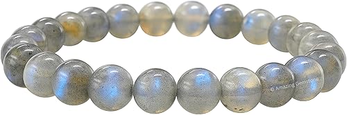 Miniatura 144 de Amazing Gemstone Pulsera de cristal para mujeres y hombres, pulsera de cristal curativo de protección, pulsera elástica con cuentas de piedras