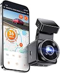 Vantrue E1 Lite WiFi Mini Dash Cam with GPS and Speed, 1080P Front Dash Camera, Free APP, Voice Control, 24 Hours Parking Mode, Loop Recording, Super Night Vision, Support 512GB Max
