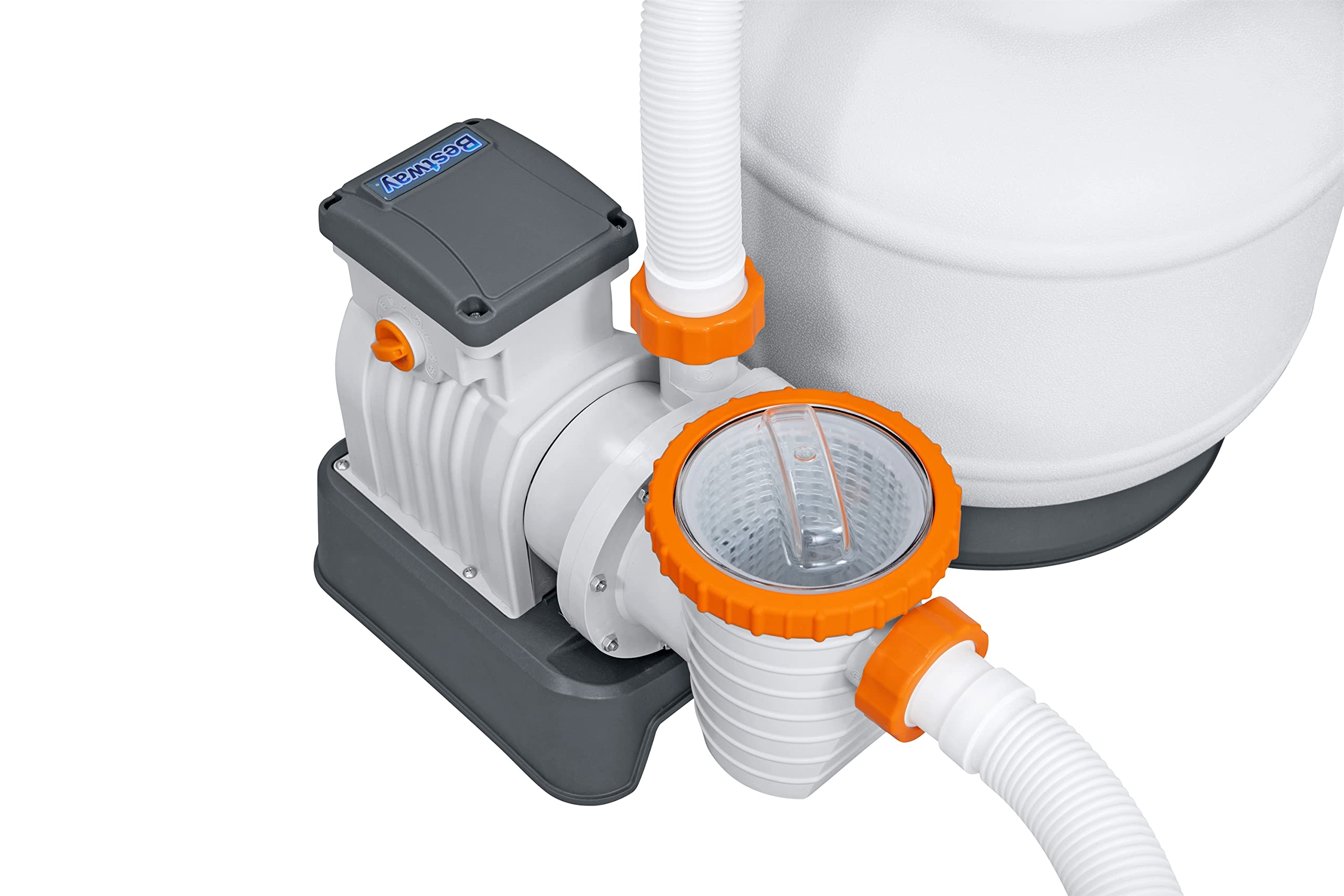 Bestway Flowclear - Filtro de Arena con Temporizador (5678 l/h, 230 W), Color Blanco