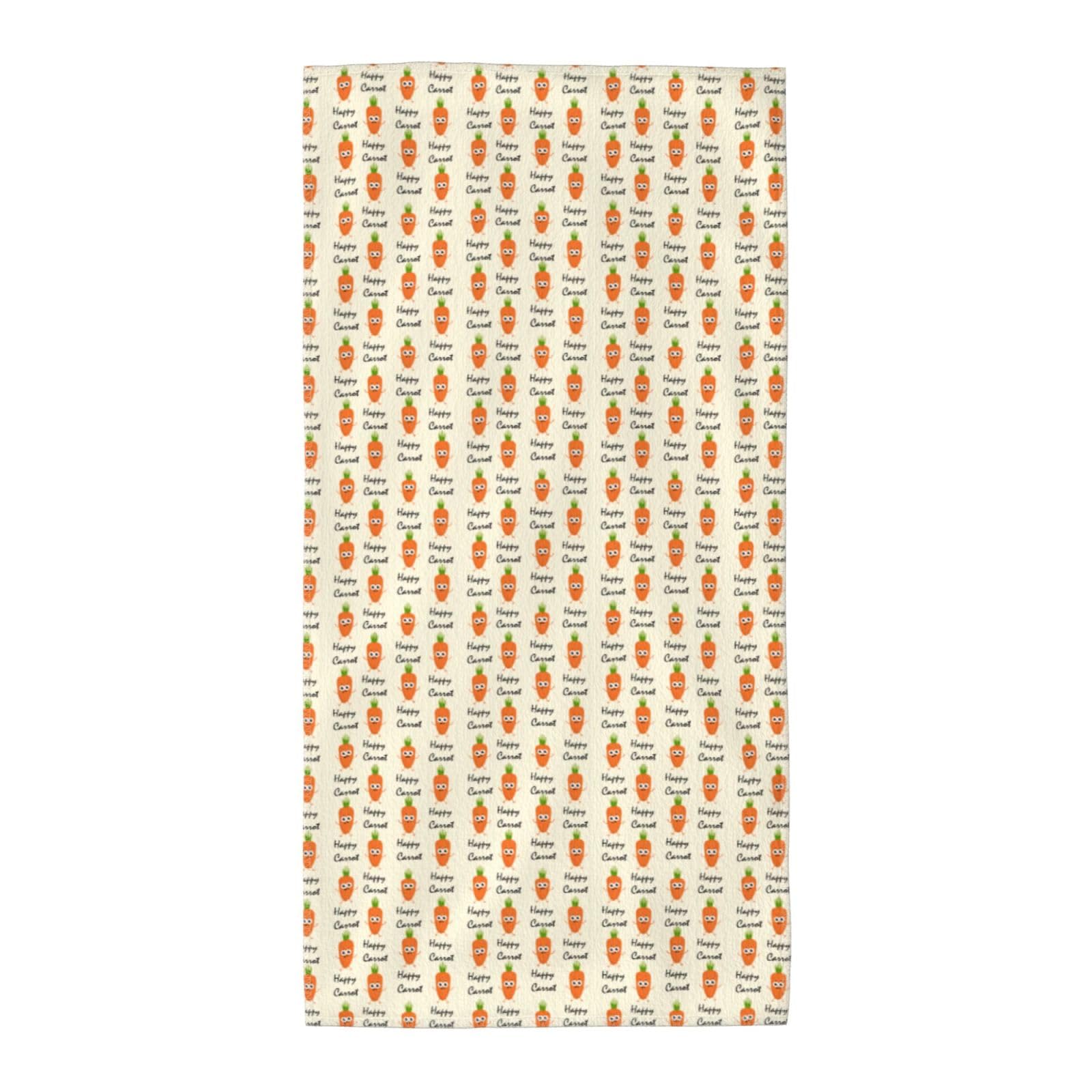 WYCZHY Happy Carrot Printed Quick Dry Beach Towel For Camping Travel Vacation