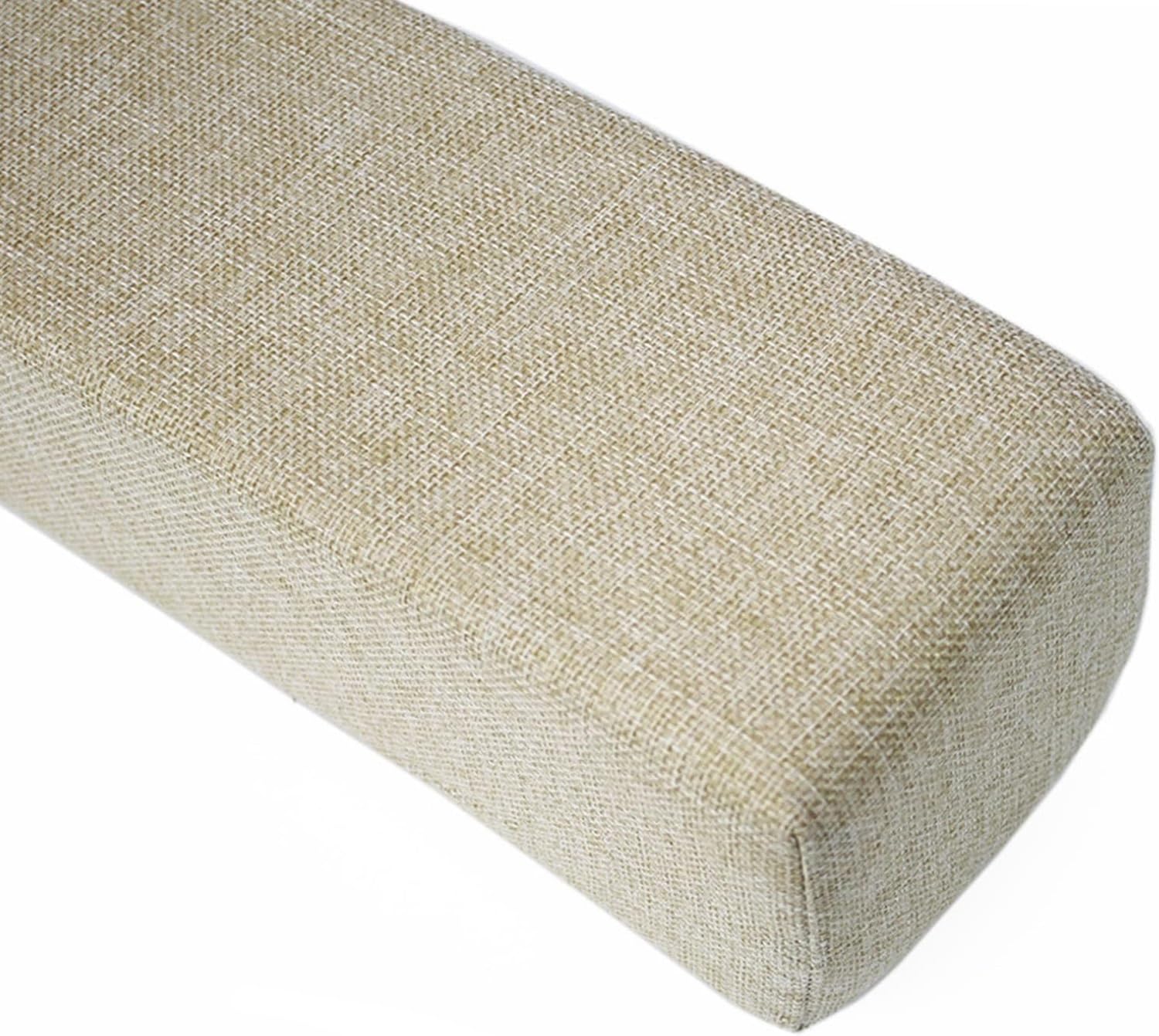 ZZDZW Bed Gap Filler, Mattress Extender For Full Twin Queen Cal King Bed, Headboard Pillow Between Headboard And Mattress Or Wall, 45D Sponge With Removable Cove(Beige,120x15x15cm)
