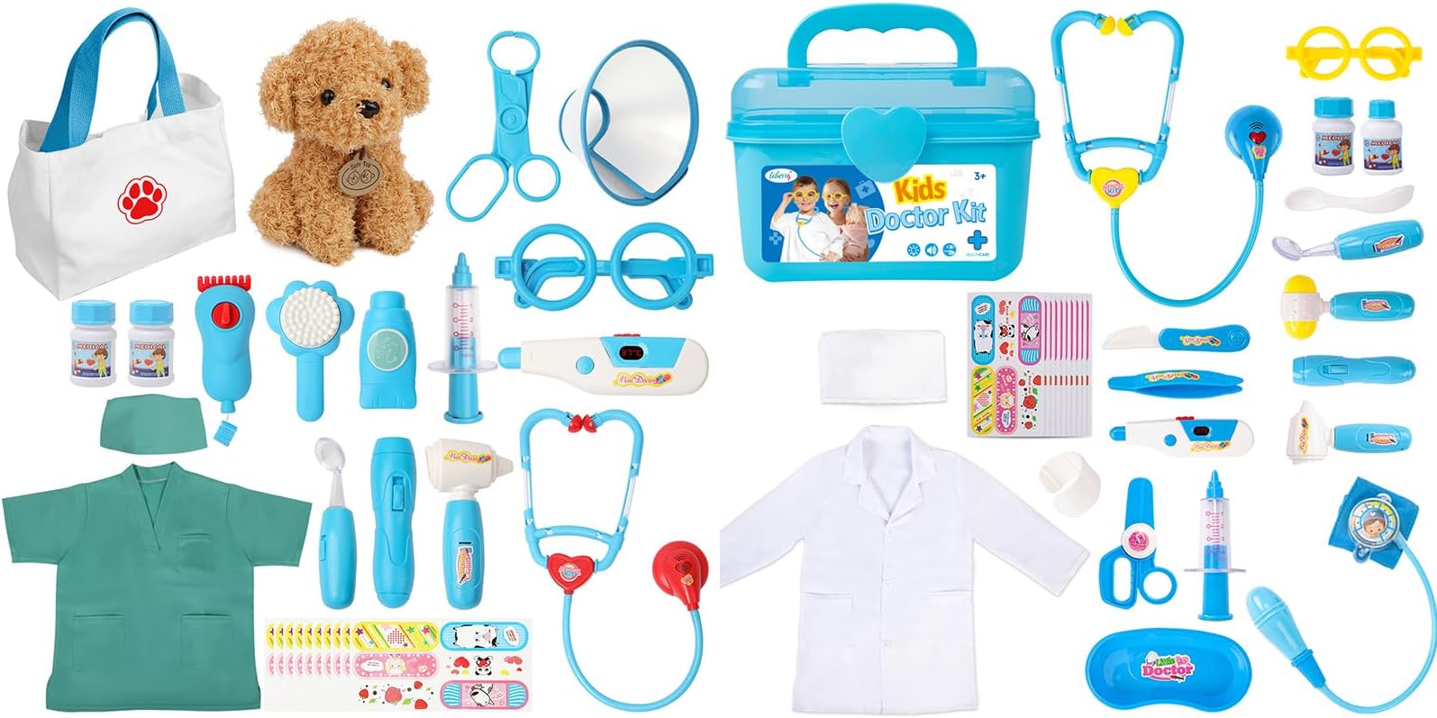 Liberry Toys for 2 3 4 5 6 Year Old Boys & Girls Christmas Birthday Gift Doctor Kit for Toddlers and Kids Doctor Play Set