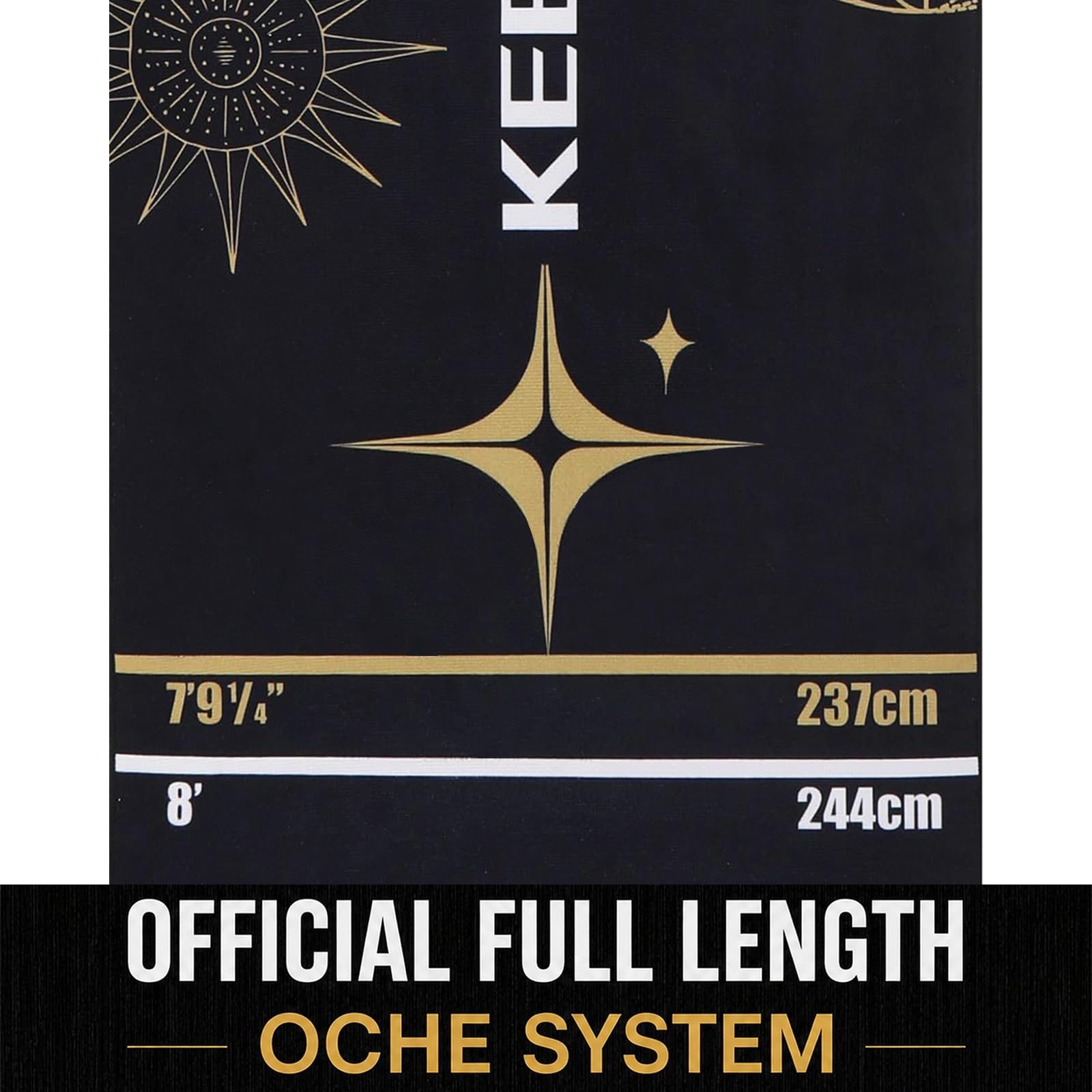 Tapis de fléchettes avec ligne de lancement antidérapant avec marquages de distance de lancer et pointe en acier