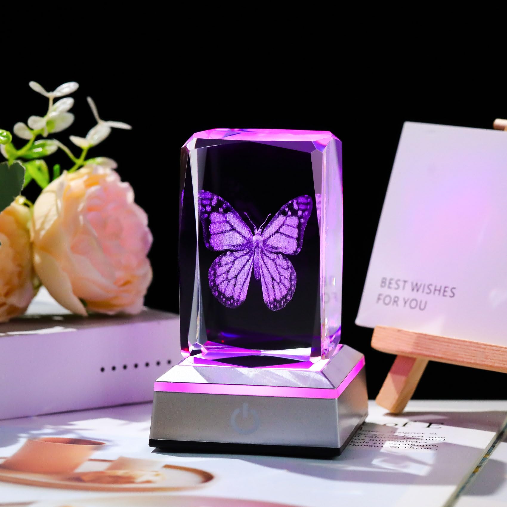Regalos de cubo de cristal 3D para mujeres y hombres