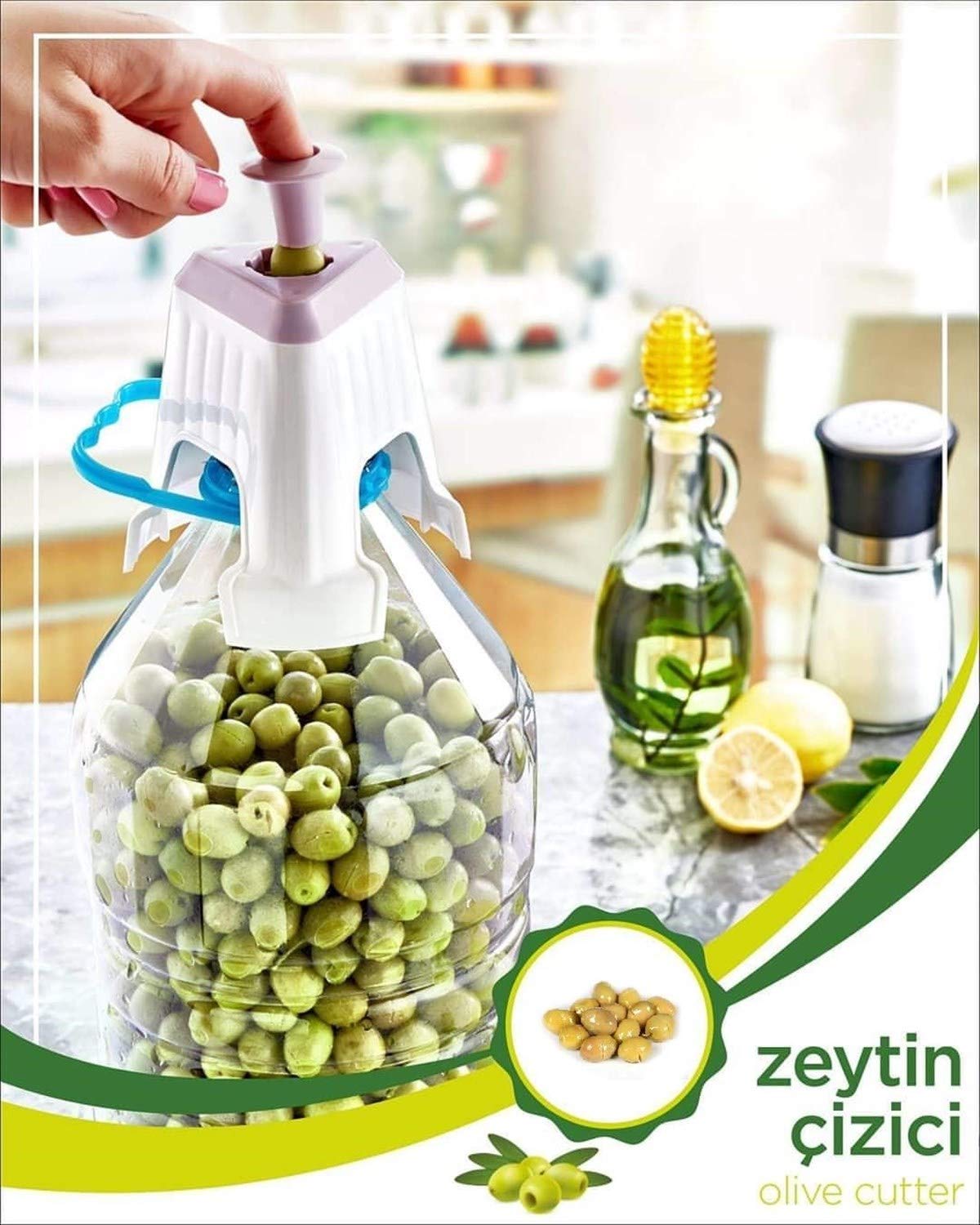Buffer Kolay Zeytin Dilme Çizme Aparatı Pratik Kolay Zeytin Çizici Alet