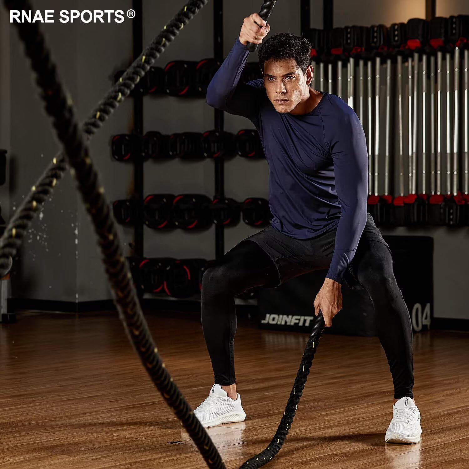 Mens Compression Pants Men Running Tights Leggings Athletic Workout Gym Pants Base Layer Underwear - Image 7