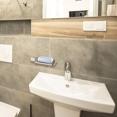 Miniatura 6 de Jabonera – Sensación de pesadez 1.2 libras de latón macizo para baño de baño montado en la pared – Soporte de jabón de ducha de lujo